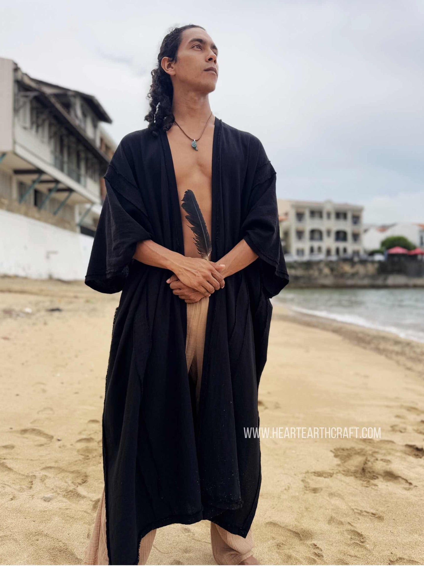Men's Raw Cotton Kaftan