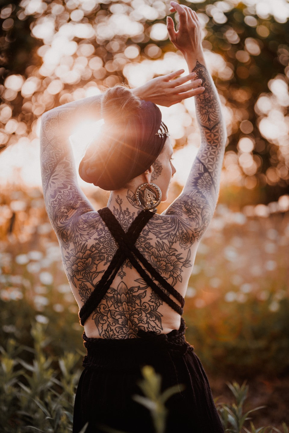 boho asymmetrical dress made of sustainable cotton