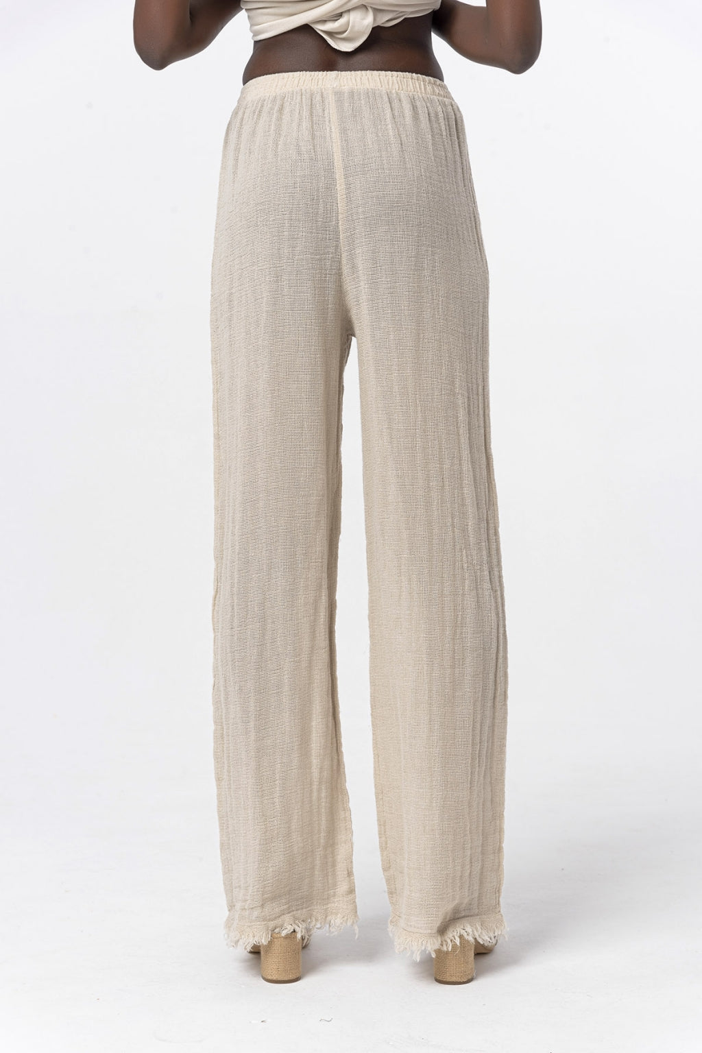 Boho Organic Cotton Beige Pants