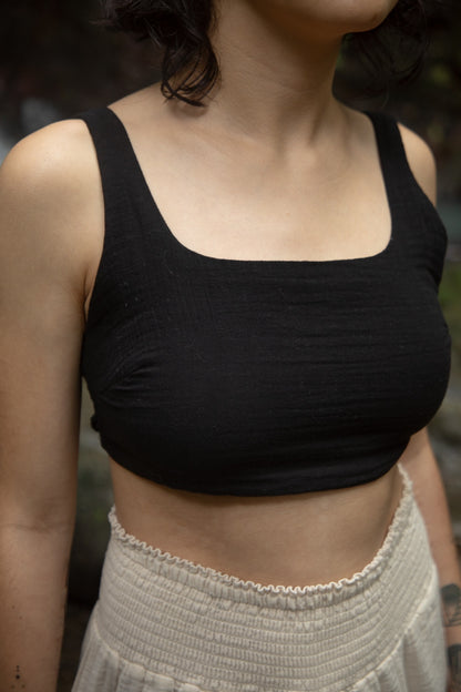 Soft Cotton Summer Yoga Crop Top
