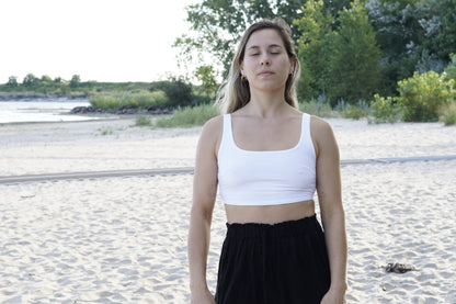 Soft Cotton Summer Yoga Crop Top