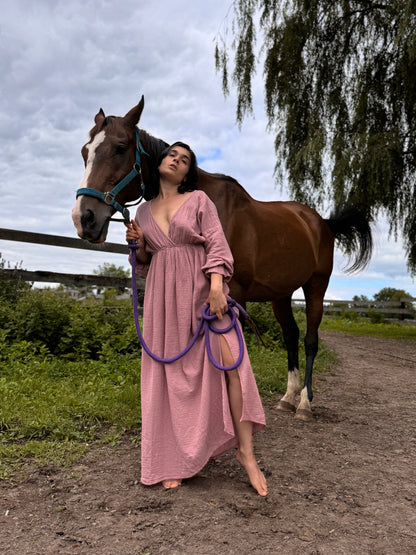 Organic Cotton Long Sleeve Summer Dress