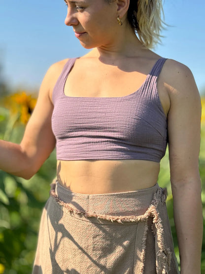 Soft Cotton Summer Yoga Crop Top